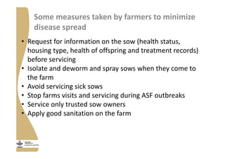 Strengthening pig value chains and managing ASF risk in Uganda: Identifying best bet solutions