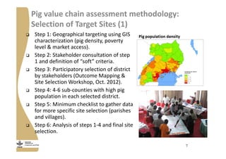 Strengthening pig value chains and managing ASF risk in Uganda: Identifying best bet solutions