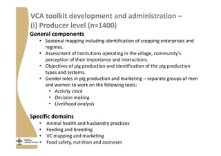 Strengthening pig value chains and managing ASF risk in Uganda: Identifying best bet solutions