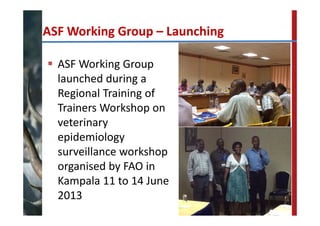 FAO‐ECTAD network and control strategy for ASF