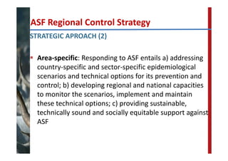 FAO‐ECTAD network and control strategy for ASF