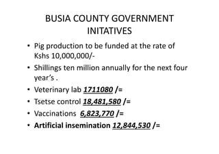 Opening remarks on the closing workshop of the BecA‐ILRI‐CSIRO‐AusAID project  on Understanding ASF epidemiology as a basis for control
