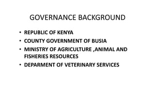 Opening remarks on the closing workshop of the BecA‐ILRI‐CSIRO‐AusAID project  on Understanding ASF epidemiology as a basis for control