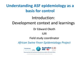 Project introduction: Development context and learnings