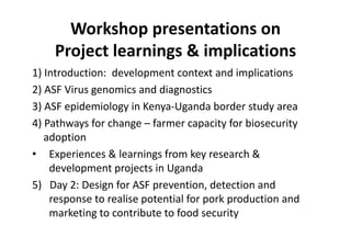 Project introduction: Development context and learnings
