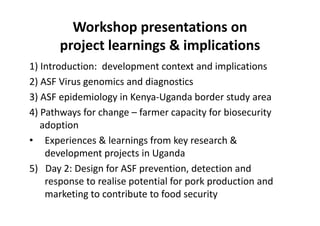 Project introduction: Development context and learnings