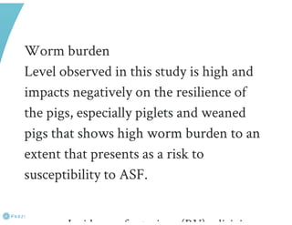 Understanding ASF epidemiology: A prerequisite for disease control