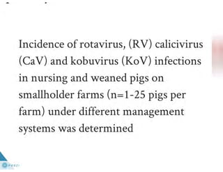 Understanding ASF epidemiology: A prerequisite for disease control