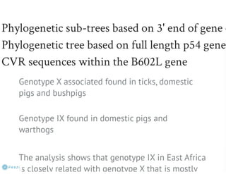 Understanding ASF epidemiology: A prerequisite for disease control