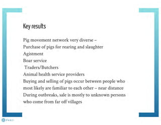 Understanding ASF epidemiology: A prerequisite for disease control