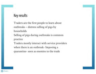 Understanding ASF epidemiology: A prerequisite for disease control