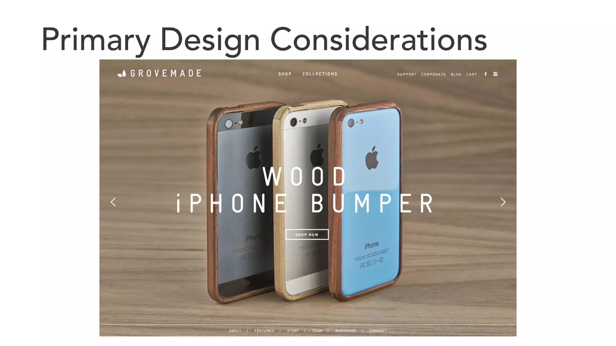 Primary Design Considerations 
 