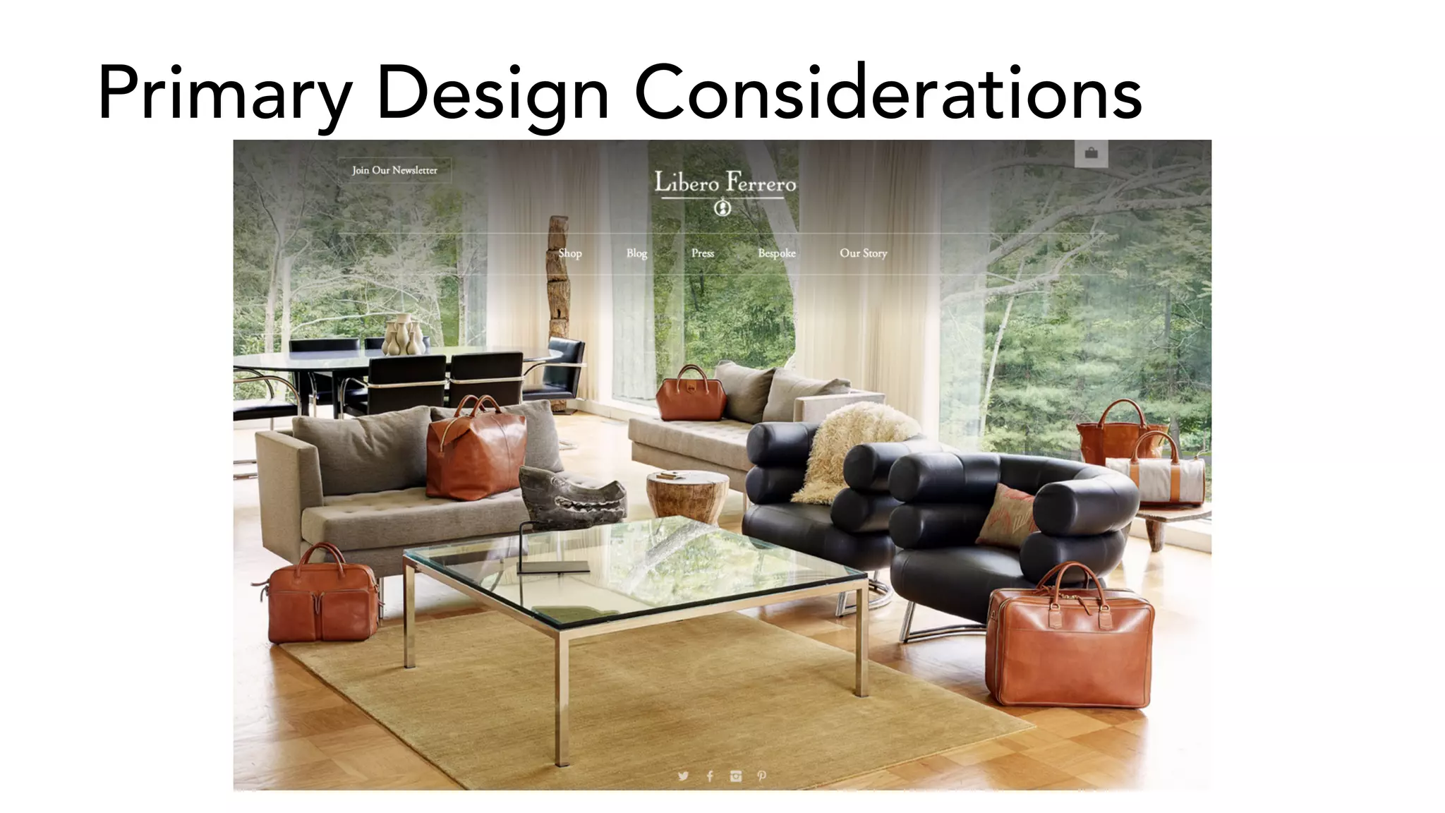Primary Design Considerations 
 
