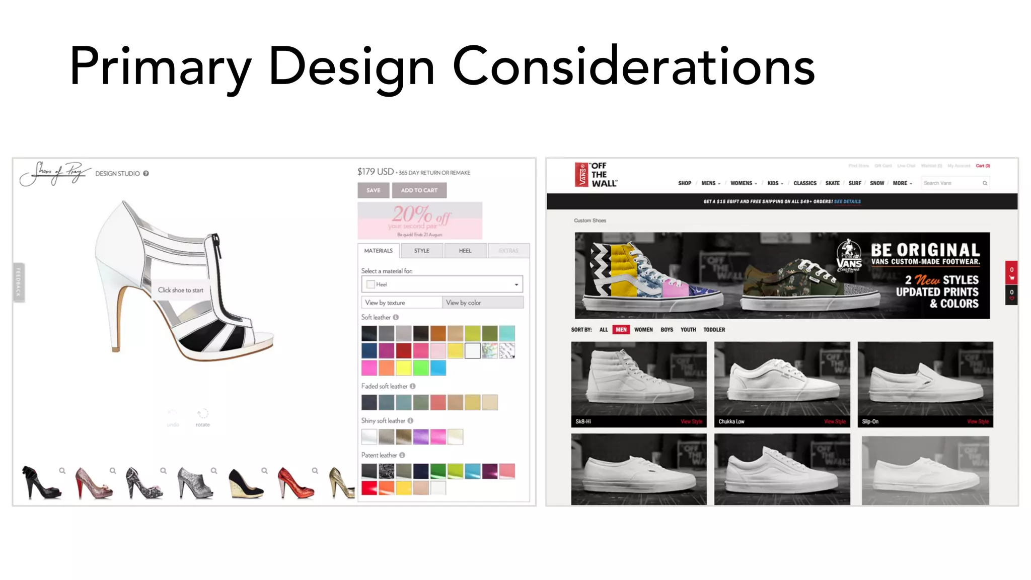 Primary Design Considerations 
 