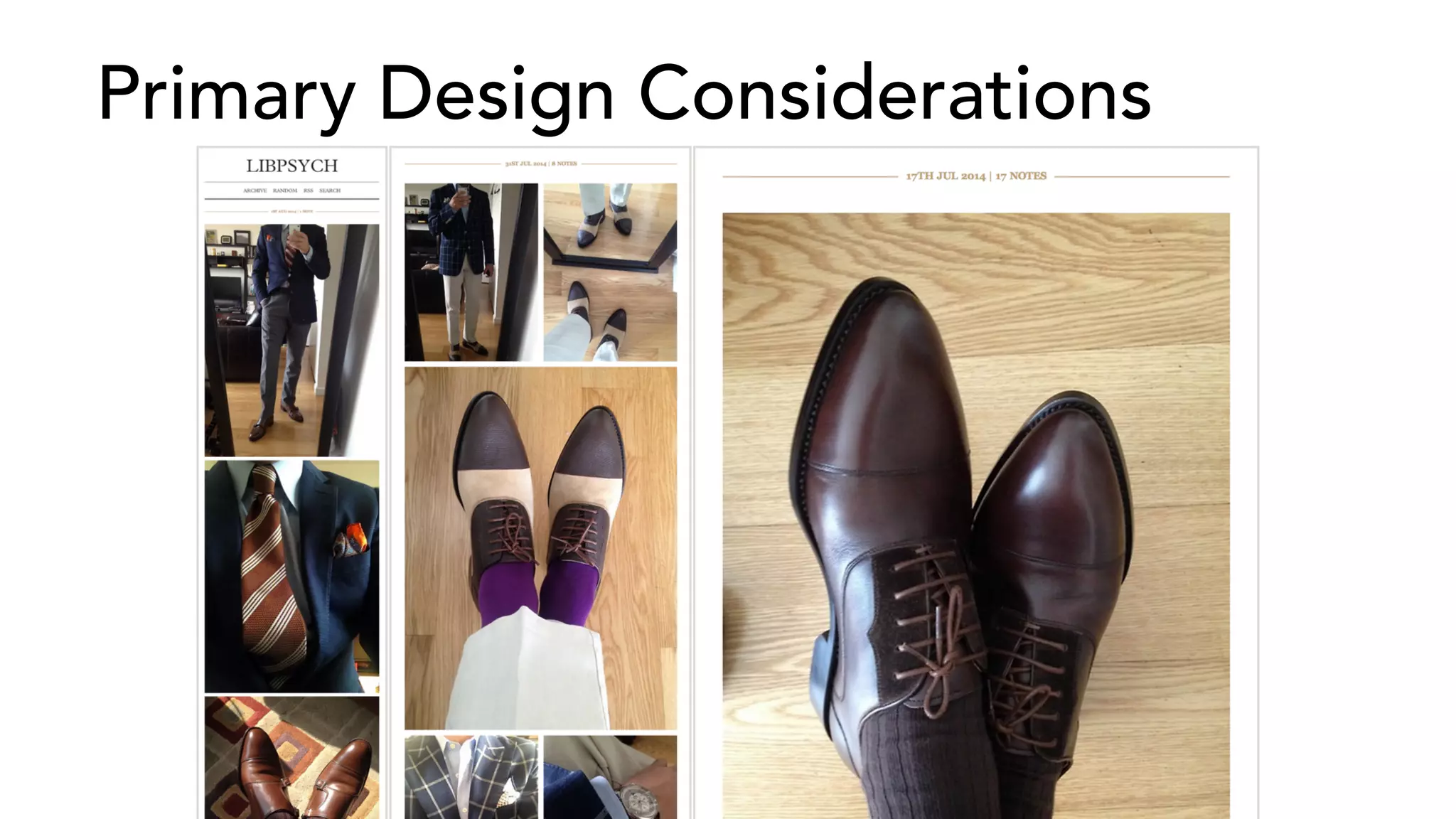 Primary Design Considerations 
 