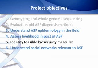 Epidemiology of African Swine Fever: A prerequisite to control