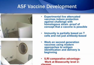 Epidemiology of African Swine Fever: A prerequisite to control