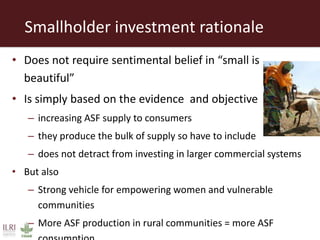Scaling up animal source food production to sustainably meet growing demand in developing countries 