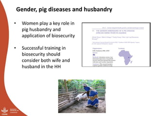 African swine fever prevention and control research in Uganda (2011-2018)