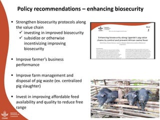 African swine fever prevention and control research in Uganda (2011-2018)