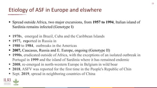 African swine fever epidemiology and control in smallholder pig systems: The value of One Health