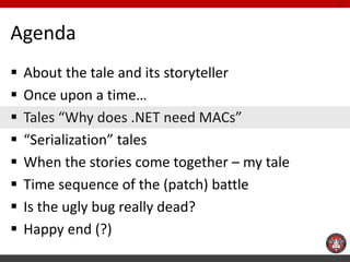 Asfws 2014 slides why .net needs ma-cs and other serial(-ization) tales ...