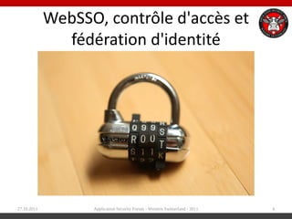 LDAP Tool Box ( http://ltb-project.org ) 27.10.2011 Application Security Forum - Western Switzerland - 2011 