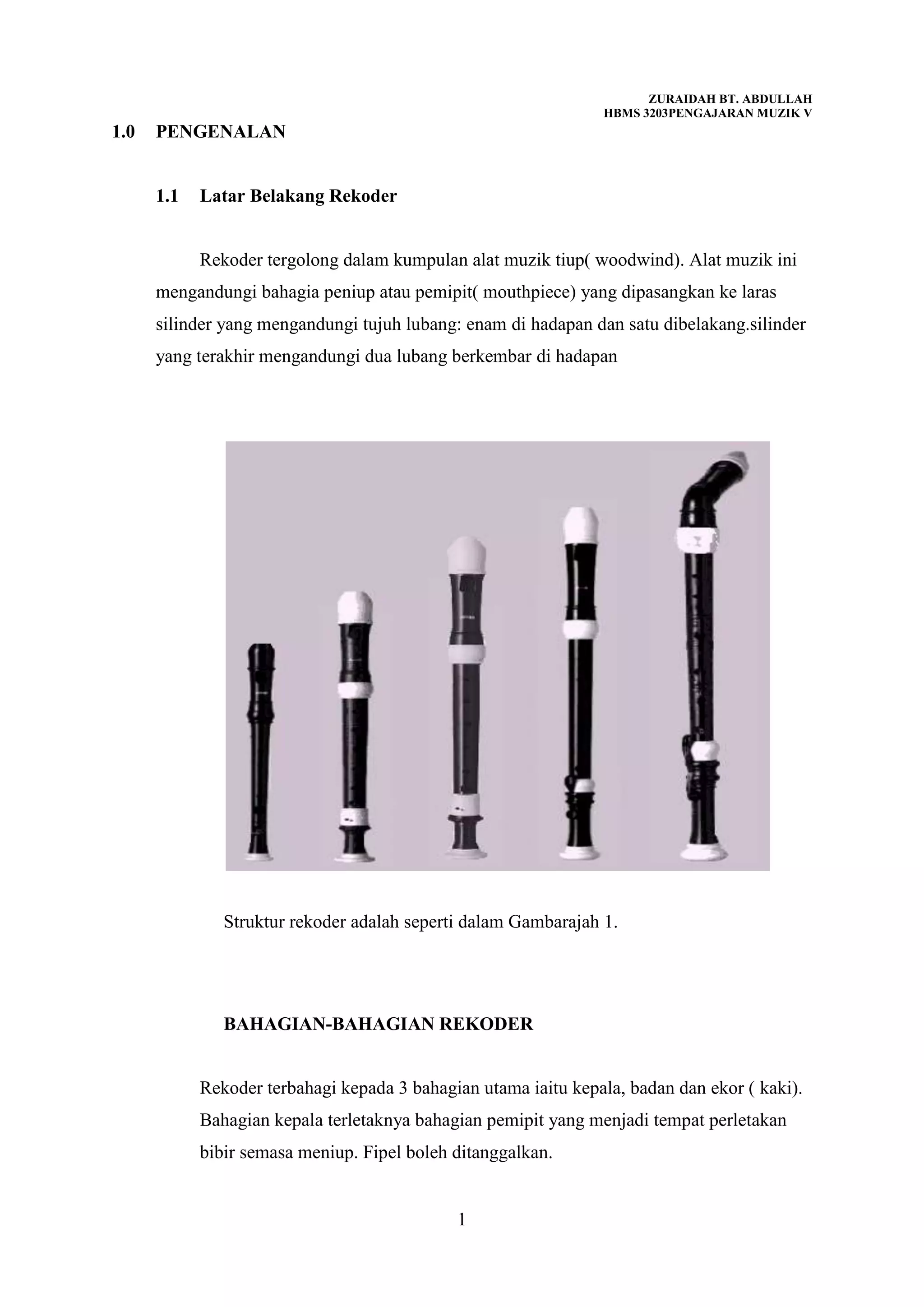 Asgmt Mz Rekoder | DOCX
