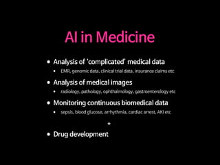 [ASGO 2019] Artificial Intelligence in Medicine