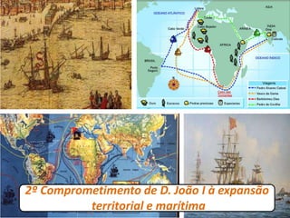 2º Comprometimento de D. João I à expansão
territorial e marítima
 