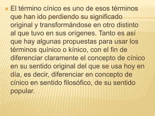 cinicos | PPTX