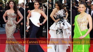Aishwarya at Cannes Film Festival - The Journey of 16
Years
 