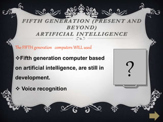 Evolution of Computer | PPTX