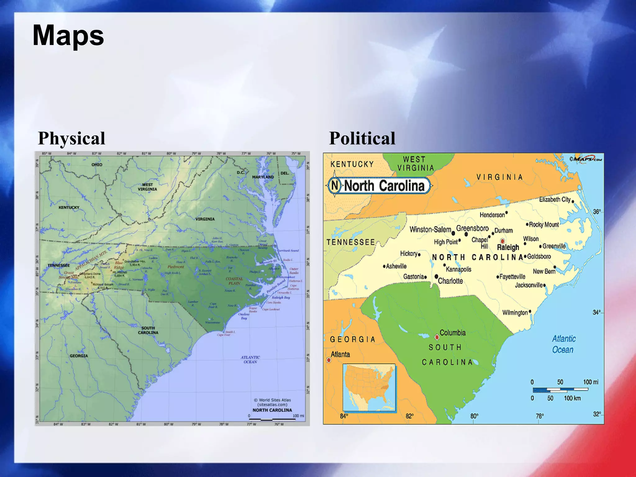 Maps Physical Political 