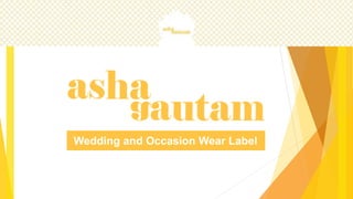 Wedding and Occasion Wear Label
 