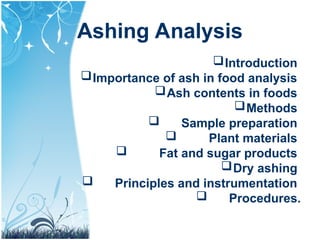 Introduction to Ash Analysis in Solid Fuels | PPT