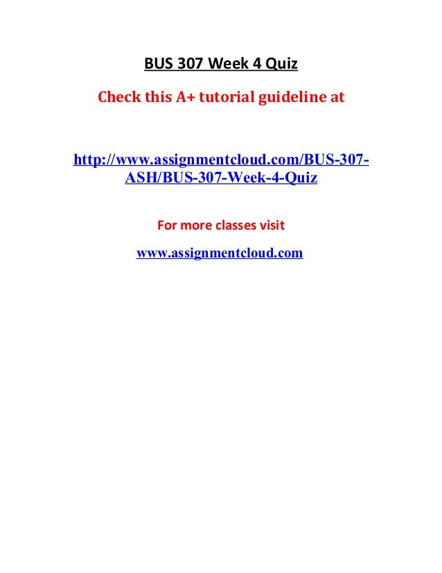 Bus 307 quiz essay example 07 picture