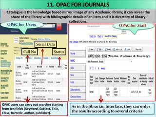 Management of Journals Through Koha Open Source Software: an Overview ...