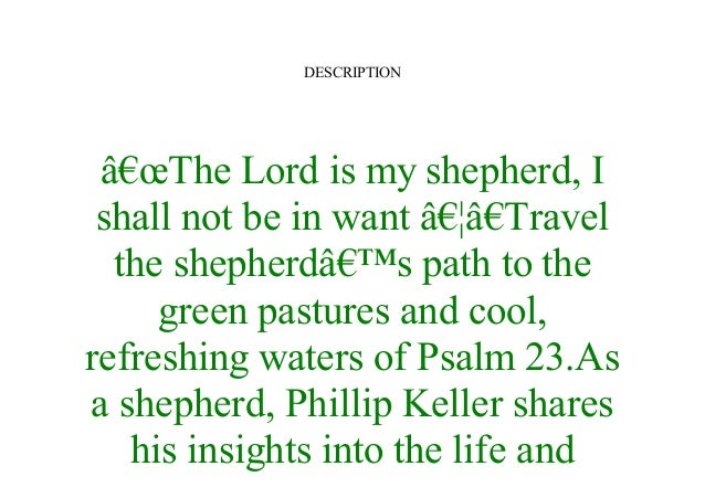 a shepherd looks at psalm 23 pdf download