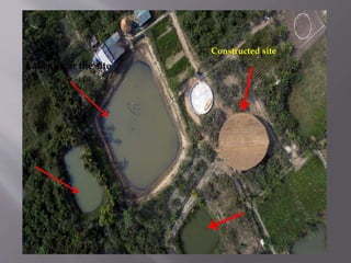 Constructed site
Lakes near the site
 