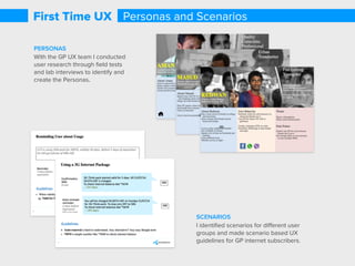 First Time Experience
with Grameenphone (GP)
A Service-design project for the customers of Grameenphone (GP) Ltd., the largest
telecom operator in Bangladesh. By resolving the existing problems, this project
aimed at making the SIM activation, Package discovery, Browsing internet and
Finding Information a seamless experience for the new customers.
Service Design UX Research Multi Channel Experience
Interaction Design Visual Design
 