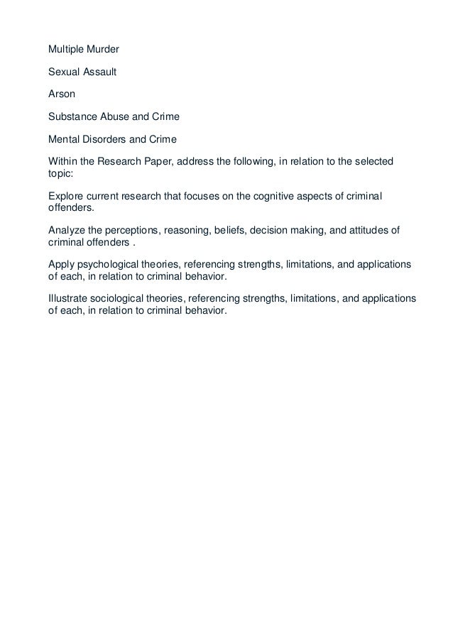 Buy criminal psychology research paper Buy criminal psychology research paper