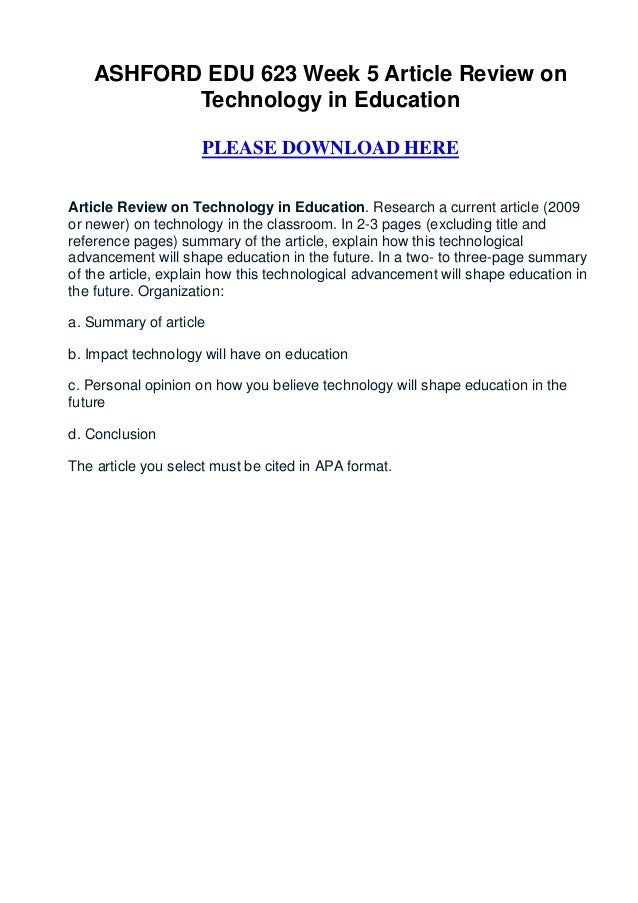 Week 5 article image