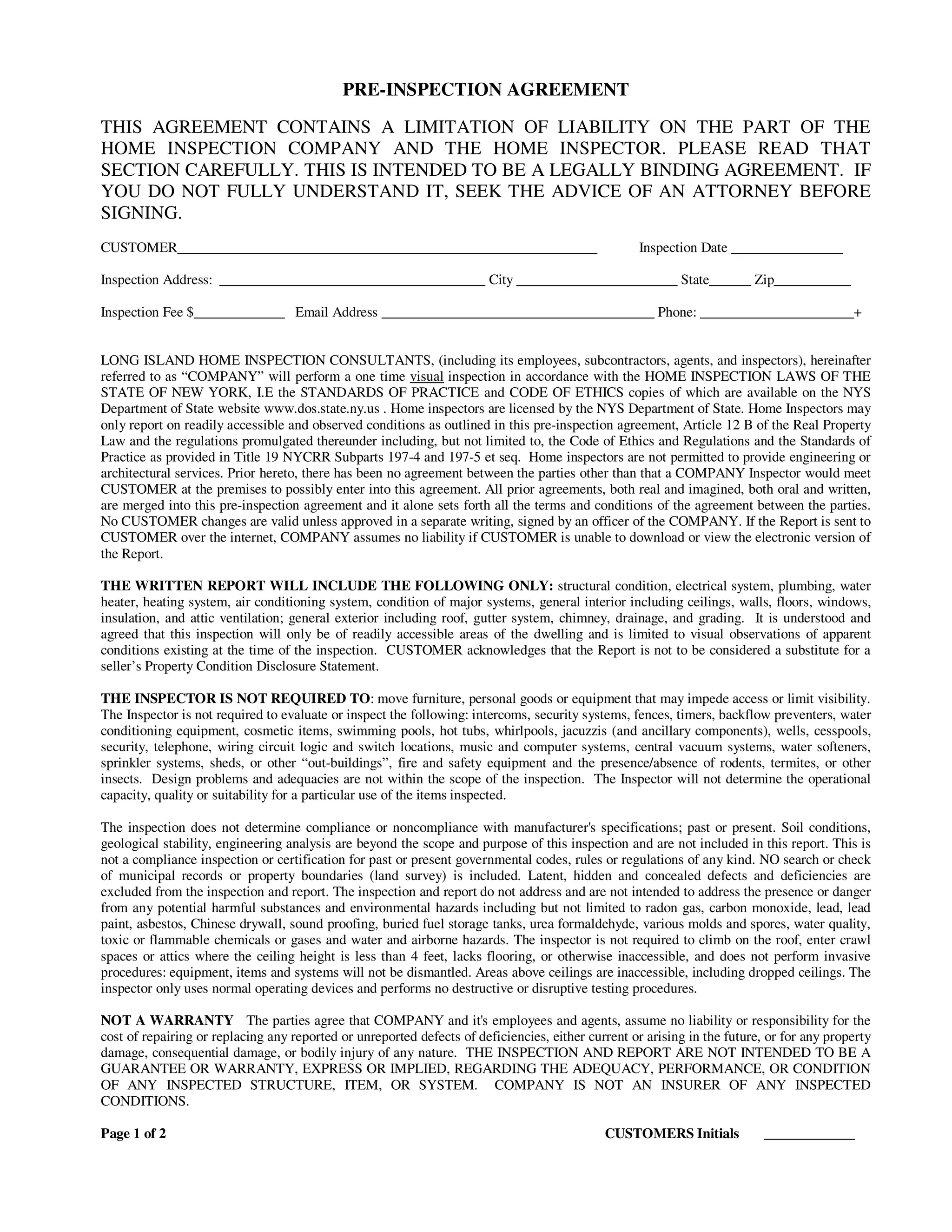 Pre Inspection Agreement.pdf Ashi mahi pre-inspection agreement | PDF