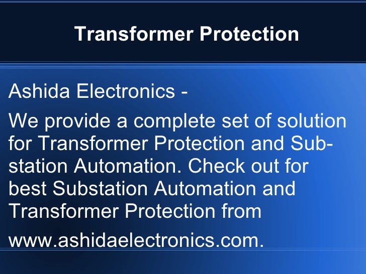 Feeder Protection Electrical Power Protection Relays
