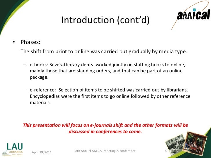 A shift story print to online LAU Libraries