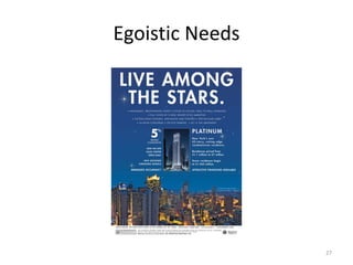 Egoistic Needs
27
 