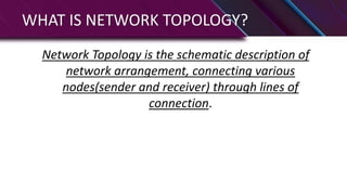 Network Arrangements NETWORK TOPOLOGY | PPTX