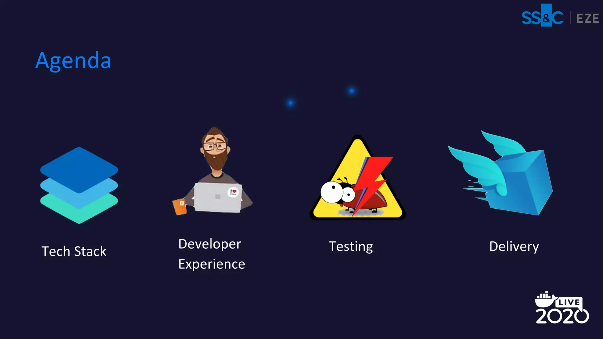 Tech Stack
Agenda
Developer
Experience
Testing Delivery
 