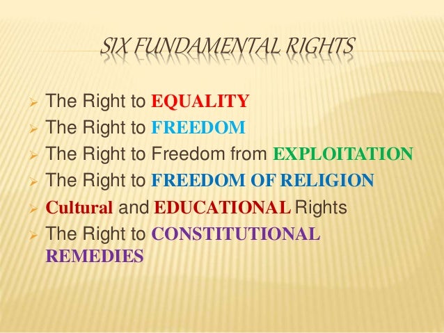 Fundamental Rights